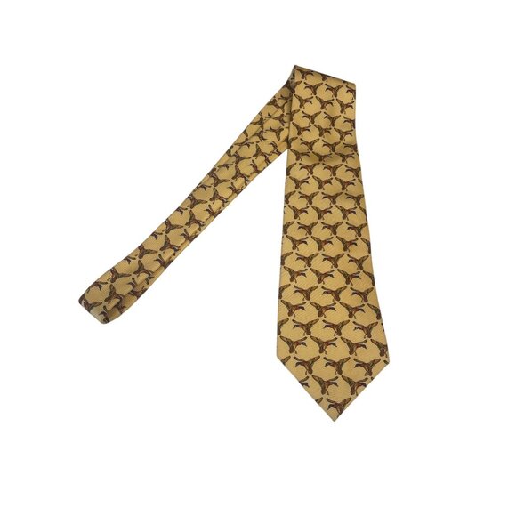 Lauren Ralph Lauren Other - Lauren Ralph Lauren Men’s Tie – Mallard Duck Print, Yellow Silk, Made in USA, Ha